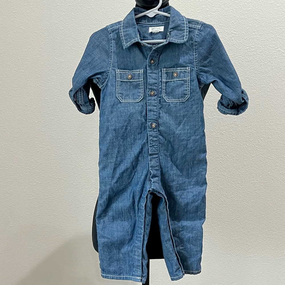 Mud Pie Blue Denim Outfit 12-18 Months